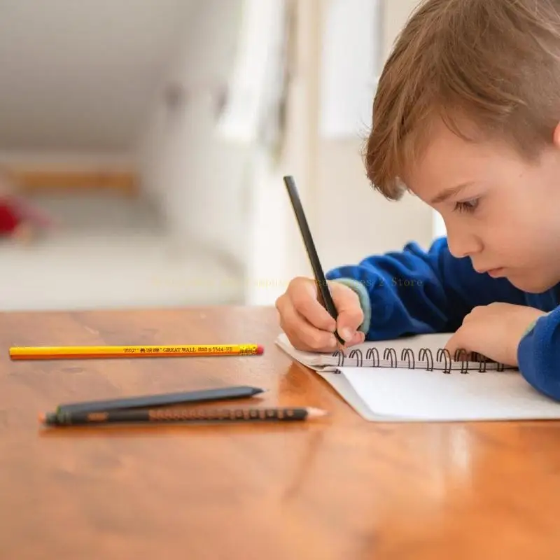 Lápis desenho hexagonal com lápis esboço borracha para escrever