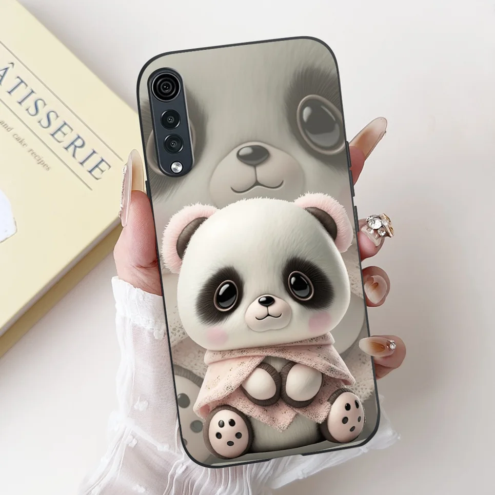 Cartoon Painting Phone Case For LG Velvet 4G 5G Shockproof Back Cover Velvet 5G UW Luxury Flower Soft Liquid Silicone Cqoue view 6