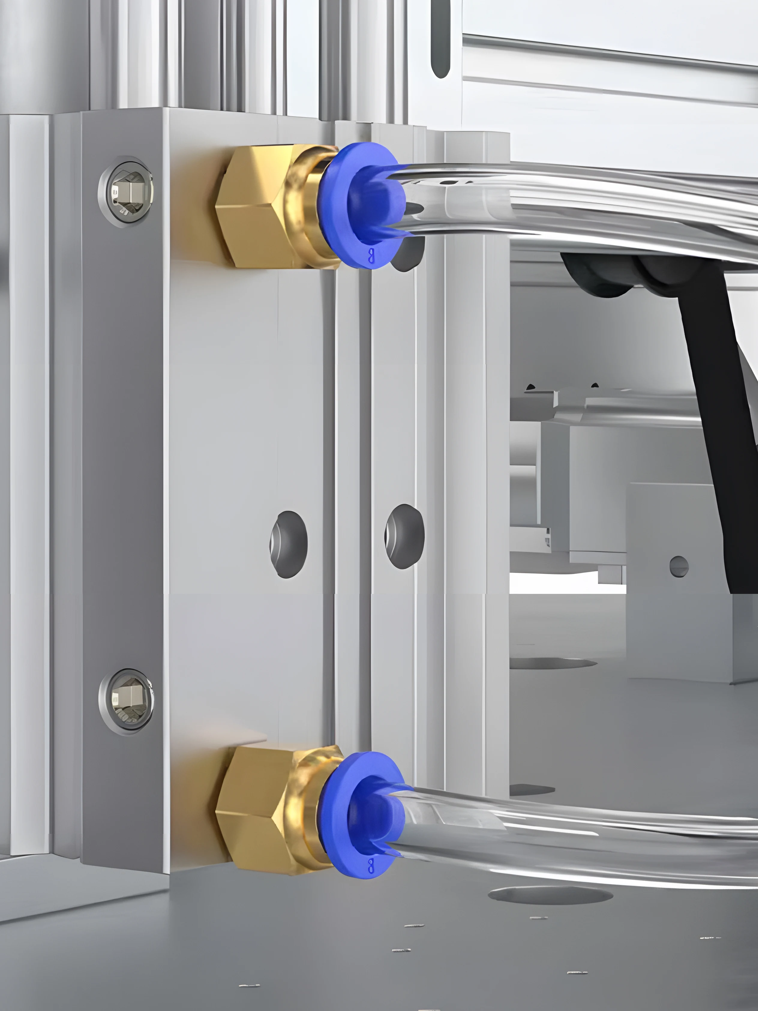 Raccords pneumatiques PC/PCF/PL/PLF 4mm 6mm 8mm Filetage 1/8" 1/4 3/8 1/2 Raccords de tuyau droits Connecteurs rapides