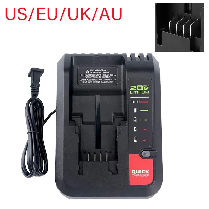 

Suitable for Black&Decker LCS1620 10.8V 18V 20V Lithium Battery Power Tool Charger 2A Replacement Lithium Battery Charger