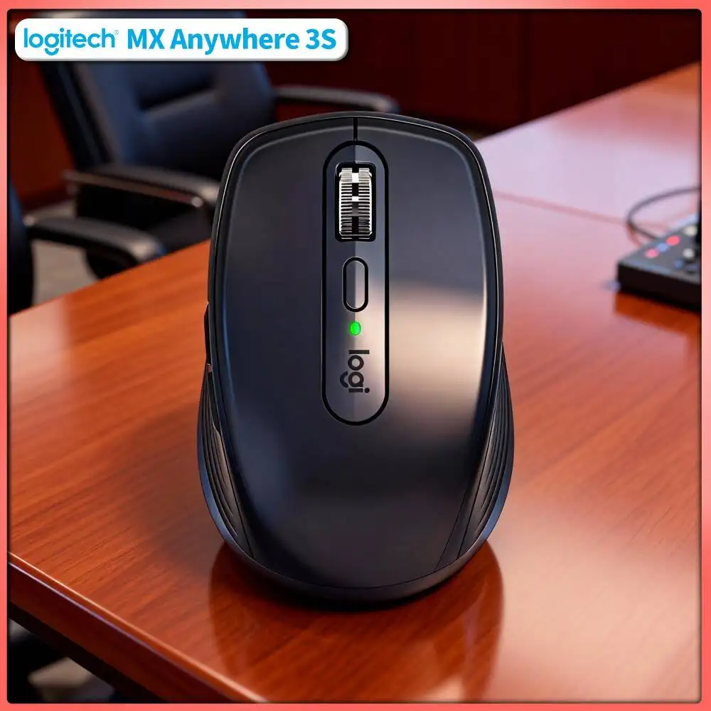 Wireless MX Anywhere 3S - 8000 DPI, Hyper-Scroll, Anti-Slip, Perfect for Stationery Exhibition Trip & Business Travel