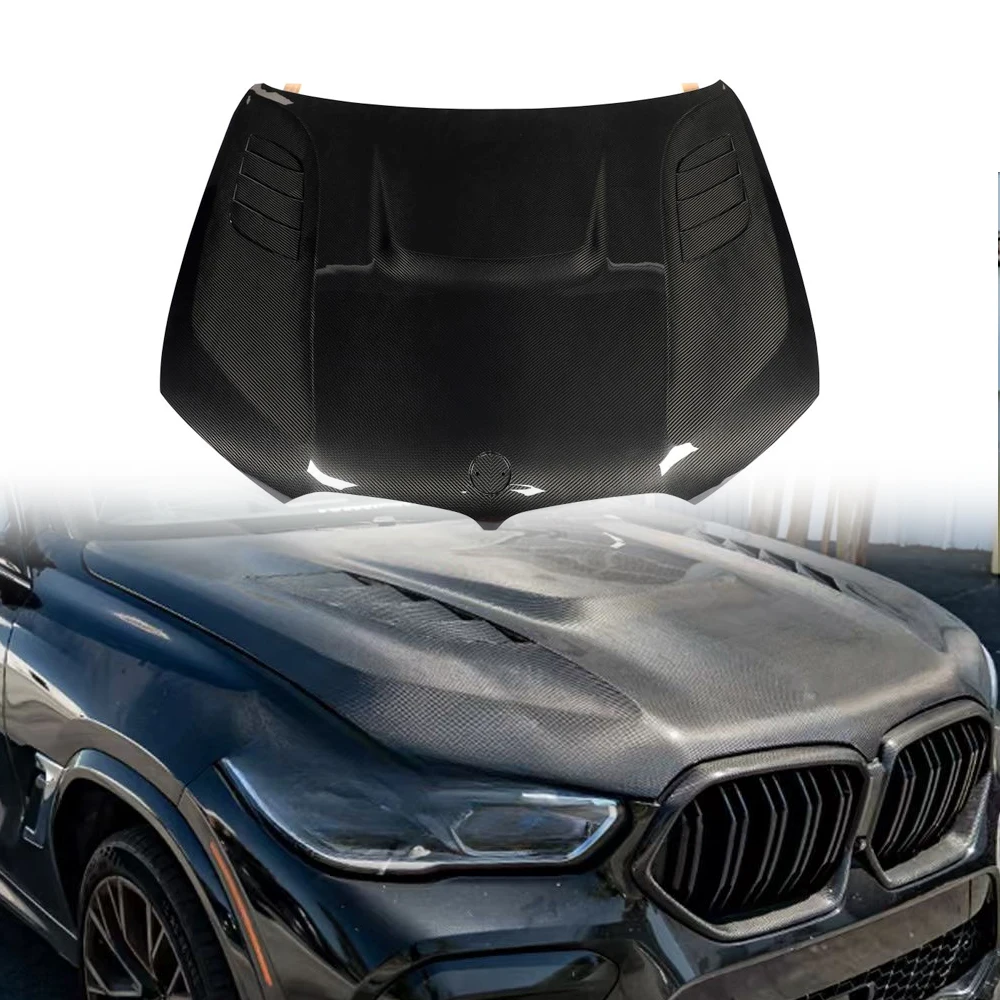 

Dry Carbon Fiber Hood for BMW X5 G05 X5M X5MC F95 X6 G06 X6M X6MC F96 2020 2021 2022 2023 2024 2025