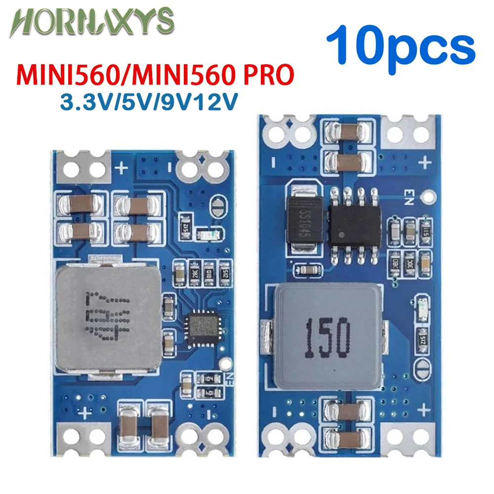 10PCS Mini560 5A DC-DC Mini560 PRO Step-Down Stabilized Voltage Supply Module 6-30V To 3.3V 5V 9V 12V