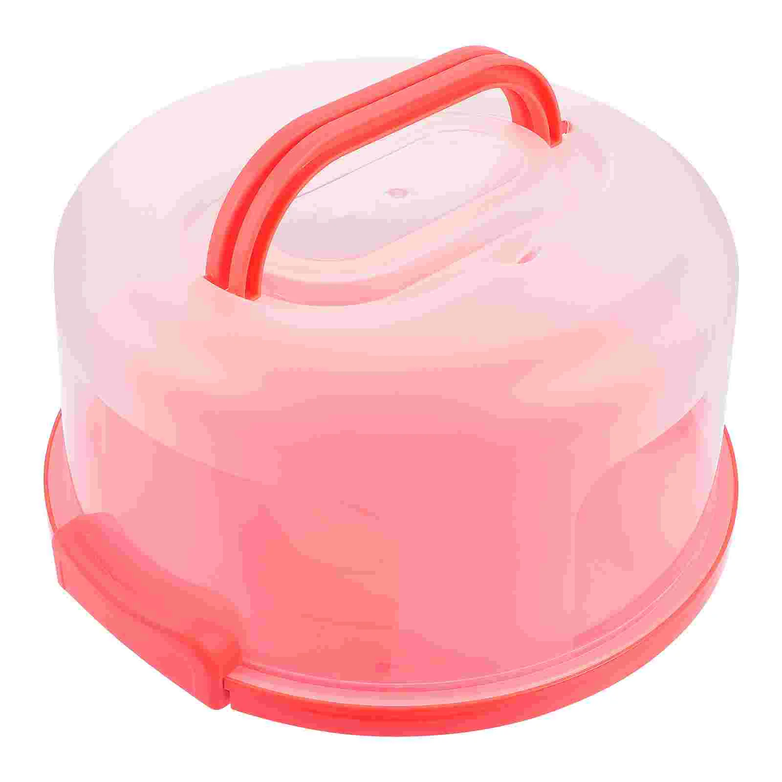 

Cake Box Transporter Portable Cupcake Containers Holder with Lid Plastic Boxes Mini