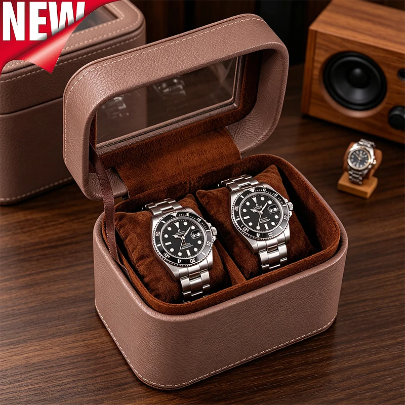 Multi Watch Storage Box PU Leather Watch Case Classic Travel Storage Dust-proof Travel Watch Storage Box Gift Boxes