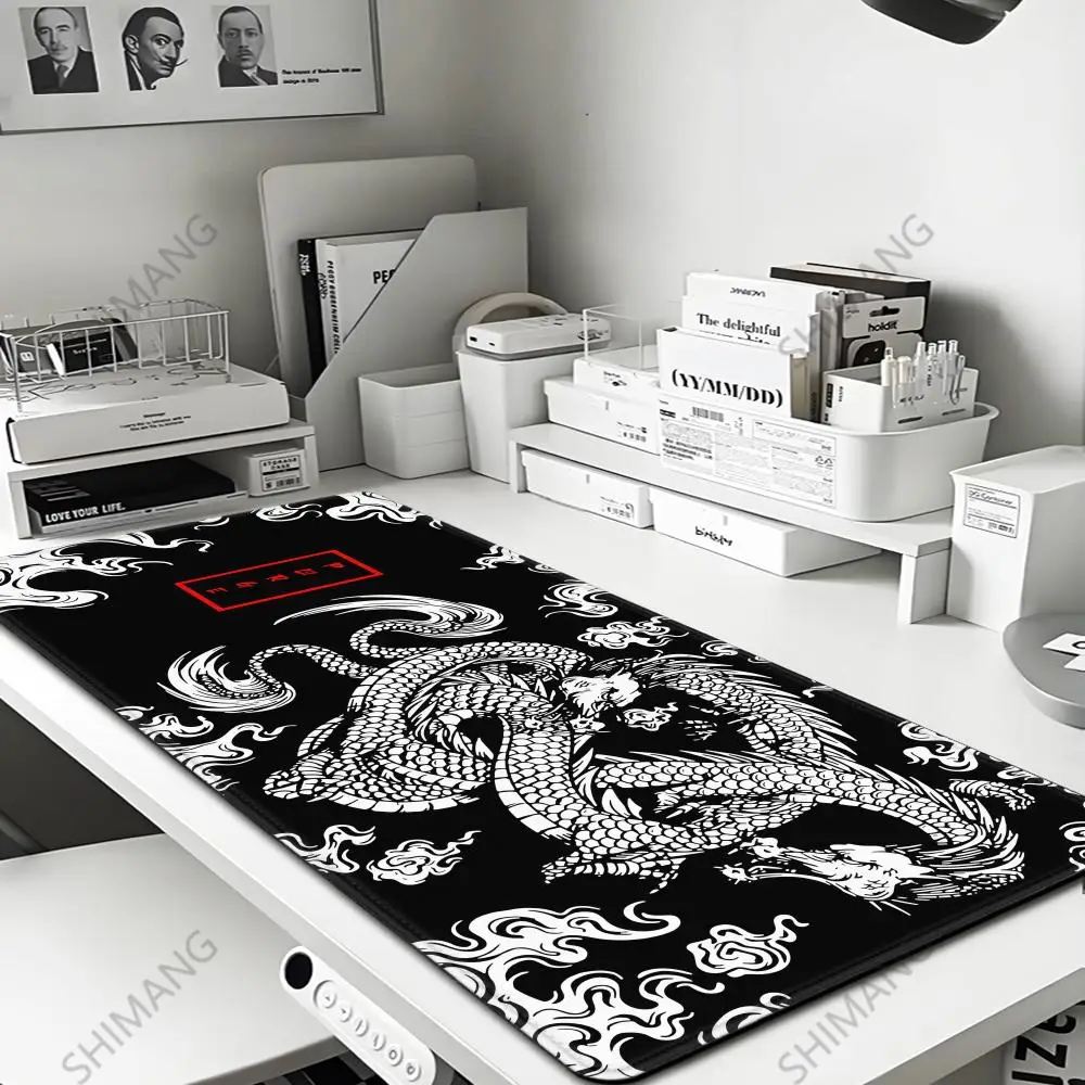 

Japanese Dragon Large Gaming Mousepad XXL Keyboard Gamer Mouse Pad on The Table Speed Desk Mat Anime 900x400 700X300 Mouse Mats