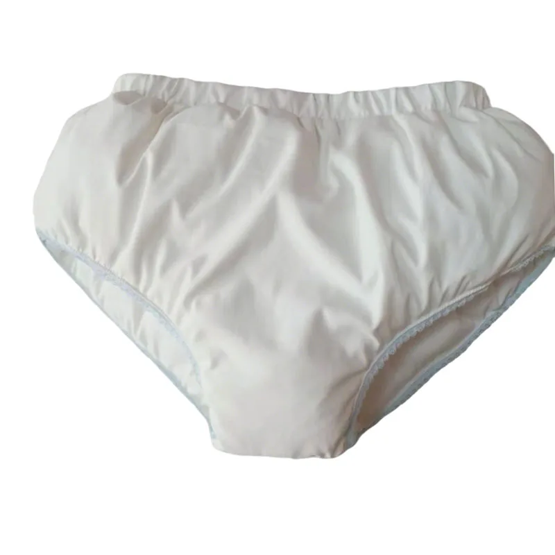 

Man Women Handmake Sleek Proof Cotton Blended Briefs Wateproof Fluffy Soft Panties