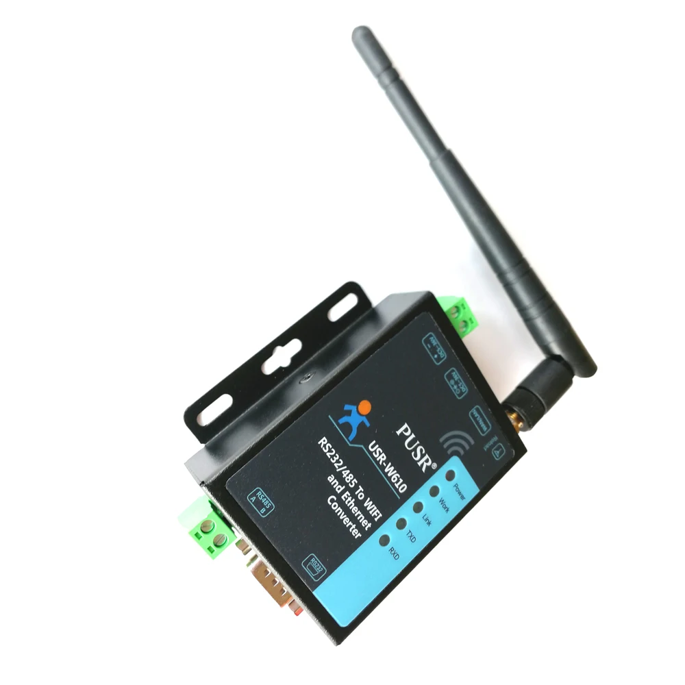 USR-W610 Seriële Naar Wifi Ethernet Draadloze Converter Rs232 Rs485 Seriële Server