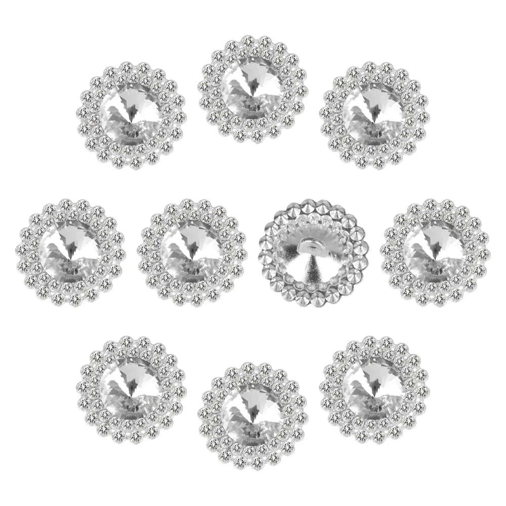 

Набор из 10 прочных металлических пуговиц со стразами для шитья, рукоделия, декора рубашек и скрапбукинга