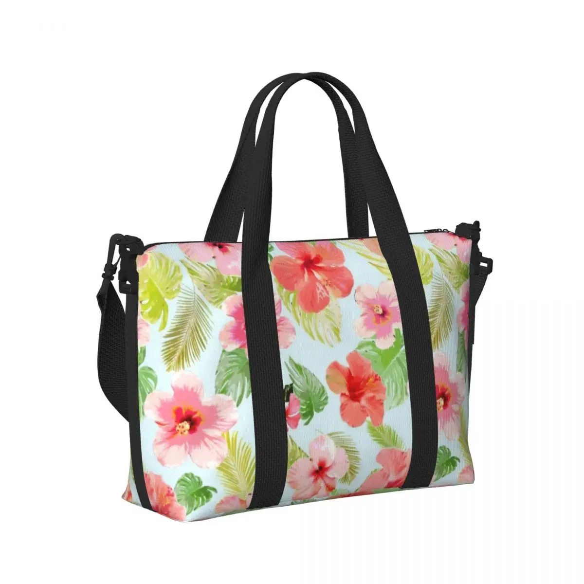 Retro Floral Portable Travel Bag,Large capacity sports Gym Bag, Lightweight carry on Luggage Duffle Bag coach Bag Camping bag