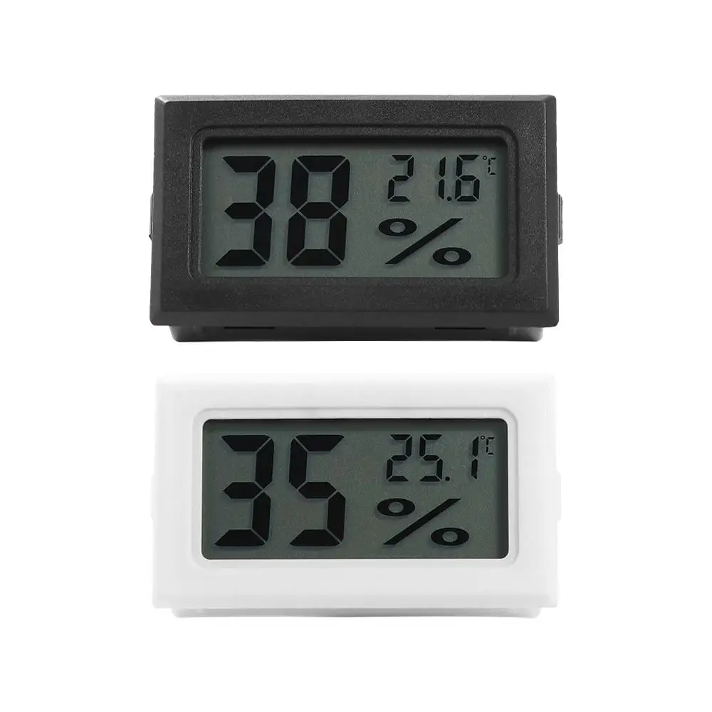 Aquarium Embedded Thermo Meter Digital LCD Hygrometer Gauge Temperature Sensor Hygrometer Humidity Meter Electronic Thermometer