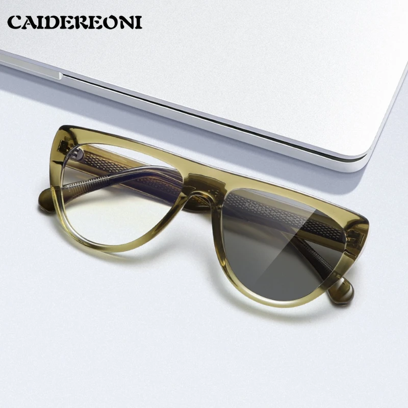 

CAIDERONI, уникальные дизайнерские очки для чтения с защитой от синего света, могут быть изготовлены по индивидуальному заказу, прогрессивные фотохромные очки по рецепту KG2533