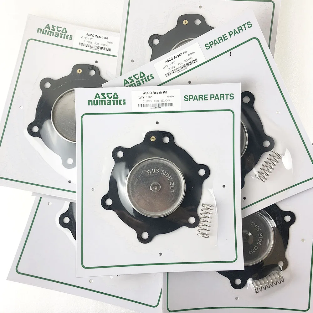 C113825 ASCO NBR G353A045 G353-066 FKM Diaphragm For 1 1/2′′ Dust Collector Pulse Jet Valve Rubber Membrane Repair Kit