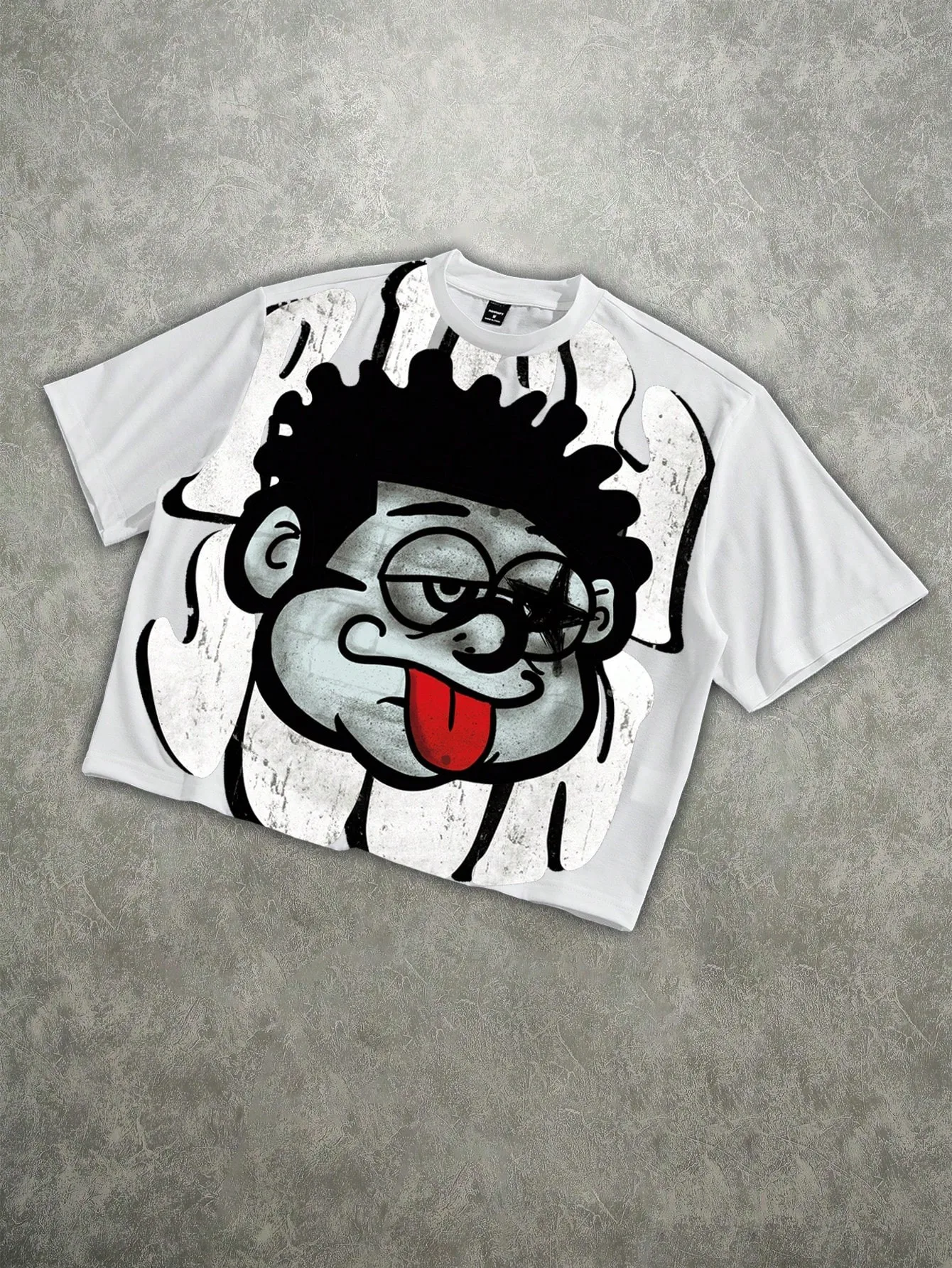 The new men's T-shirt for the summer of 2025 features a casual fashionable comfortable and breathable 3D letter pattern print