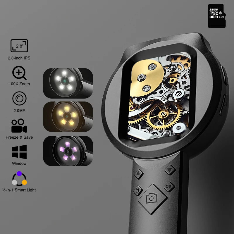 yZ[z2.8C` IPS fW^g勾 HD 1080P 100X |[^u nhwhg勾 dq@Cp p WG[p