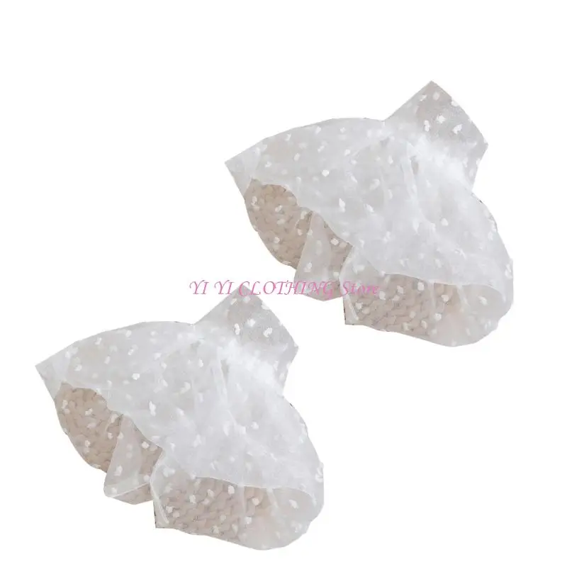 N5kf elegante e elegante braço tampa as mangas decorativas pulso elástico para mulheres decoração armilhas formais e