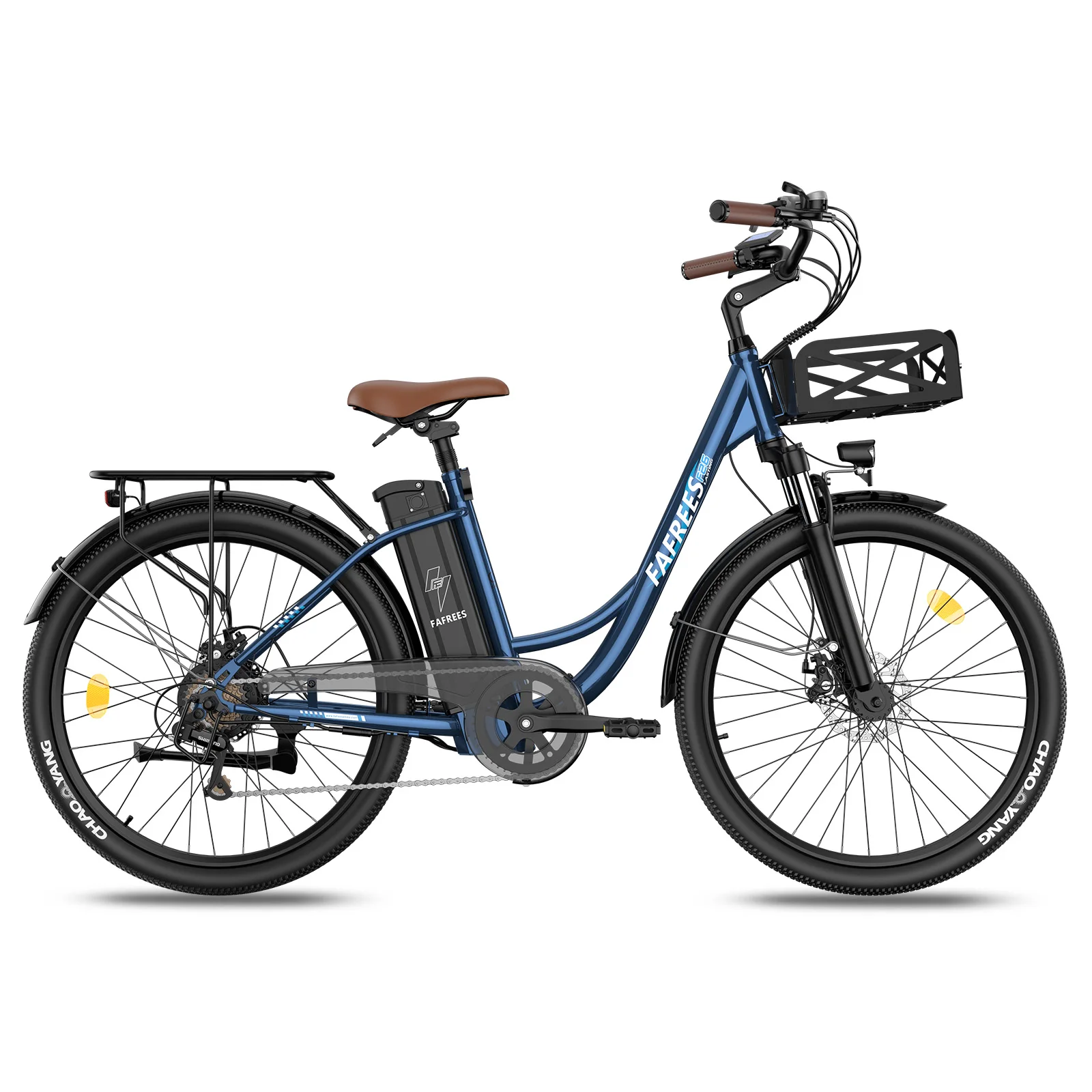 Fafrees F26 Lasting Elektrische Fiets voor Volwassenen, 26 inch City E-bike met 36V 20.3Ah Uitneembare Batterij