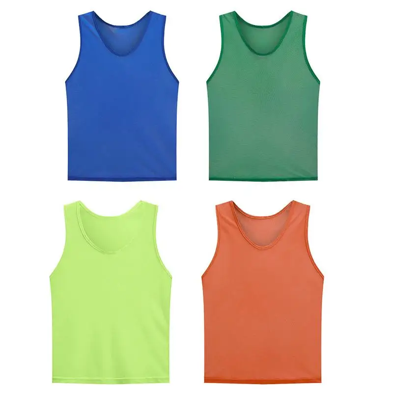 Adult Quick Drying Basketball Football Jerseys Team Sports Football Vest Football Pinnies Jerseys Scrimmage Vests For Sports