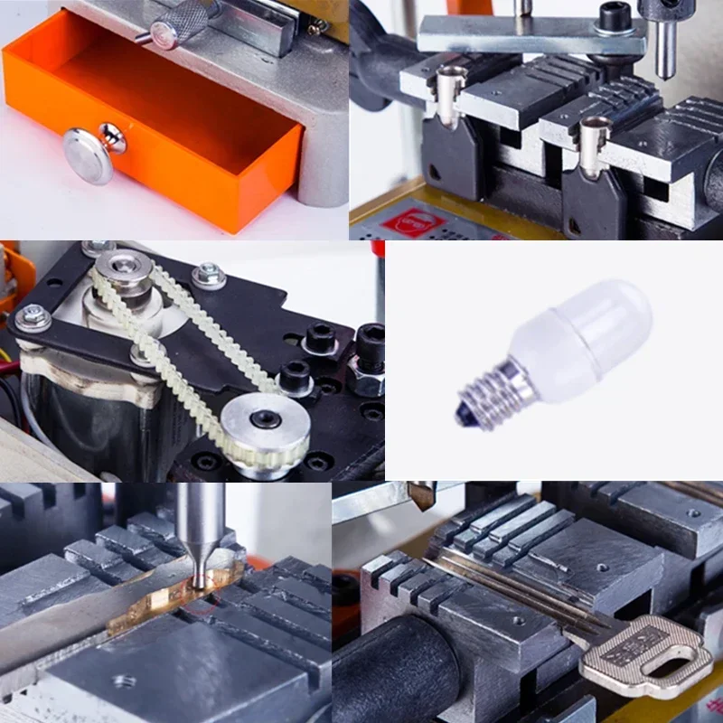 Automatic Vertical Key Duplicating Copy Cutting Machine Electric Drill Machine 369 for Making Car Door Keys Locksmith Tools