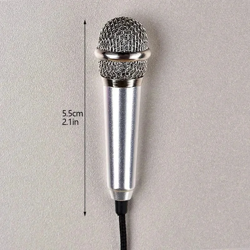 1/2/3Pcs Wired Stereo Studio Microphone Earphone Ktv Karaoke Mini Microfon For Cell Smart Phone Laptops PC Computer Desktop