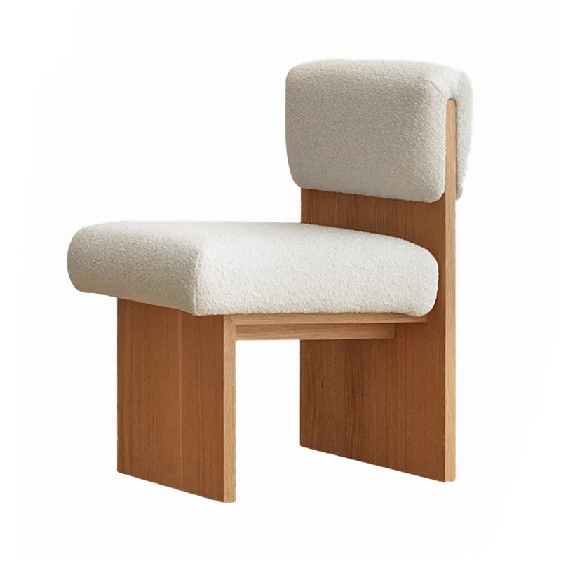 

Dining chair household single chair, back chair, simple bedroom makeup chair ins single designer sofa, soft bag chair