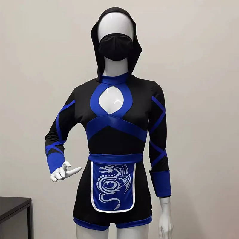Costume d'Halloween Ninja Sexy pour Femme Adulte, Anime, Dragon Ninja, Cosplay, Vêtement une Pièce, Combinaison, Uniforme Sexy Trempé, Nouveau