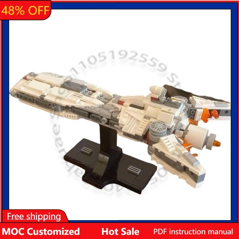 

434 PCS Star Fighting Class Combat Frigate Midi-Scale MOC Customize Modular Building Block Simple Brick DIY Festival Toy Gift