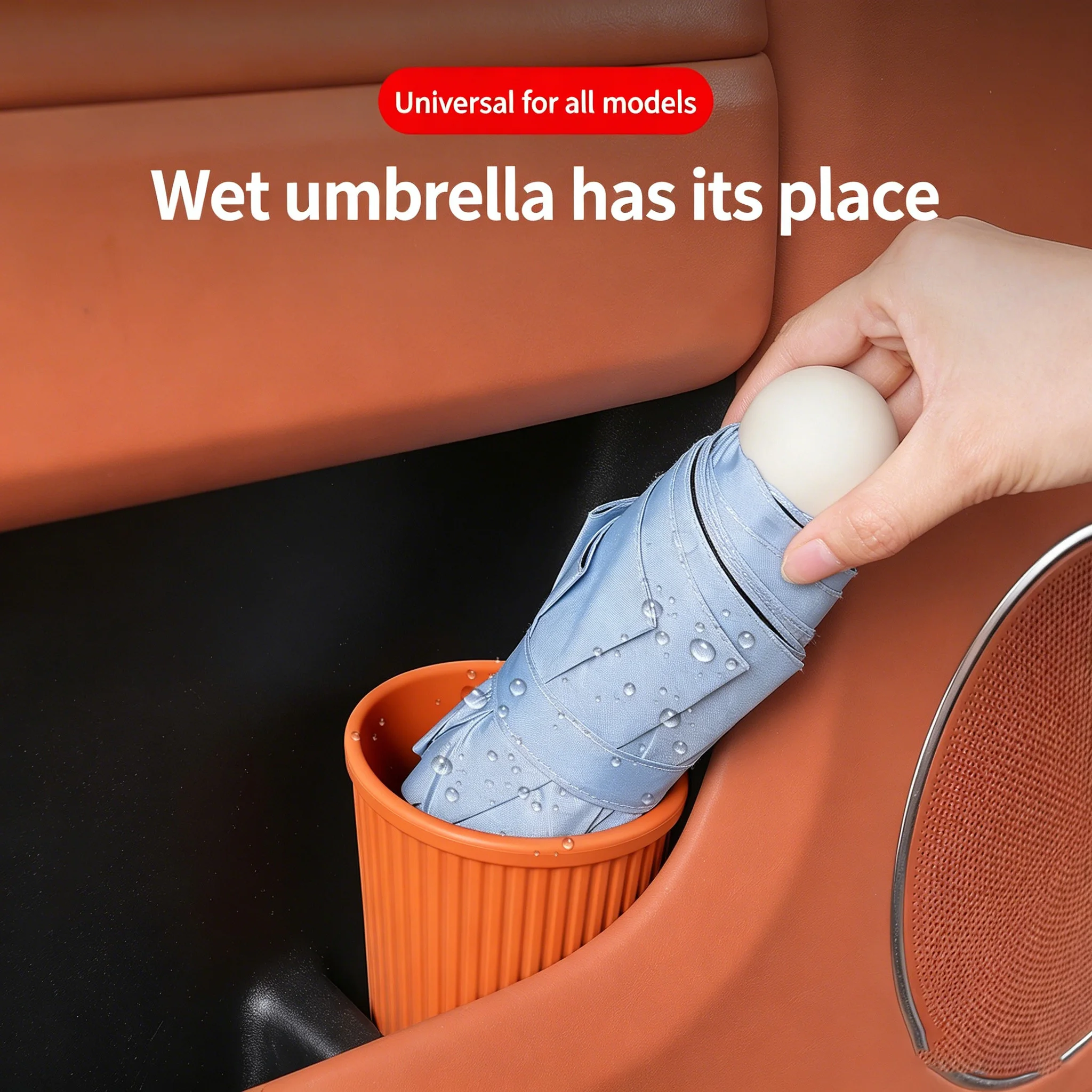 Dual Use Car & Desktop Silicone Storage Bucket Waterproof Durable Easy Clean Mini Car Interior Trash Bin Auto & Home Storage