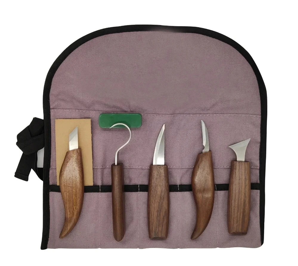

8pcs Wood Carving Kit Wood Carving Tools Hand Carving Knife Set with Needle File Wood Spoon Carving Kit for Beginners Whittling