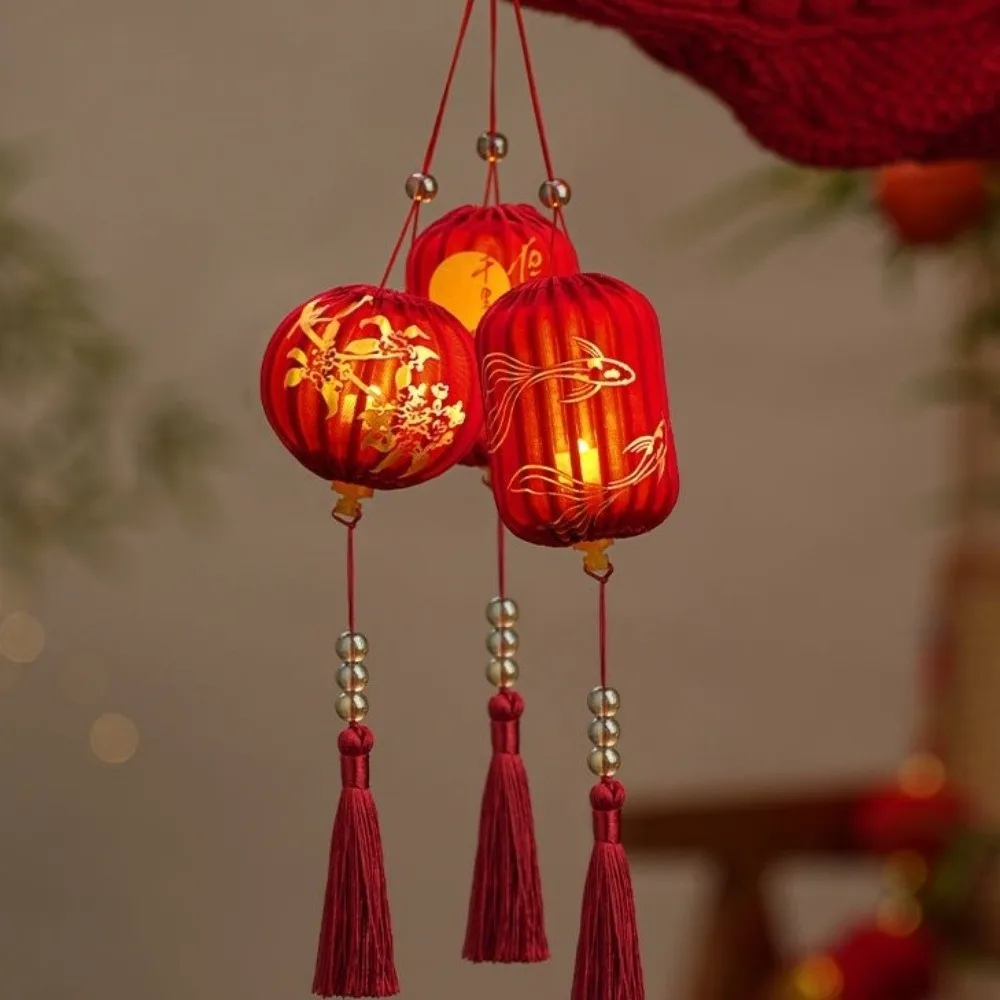

2026 Horse Year New Year Lantern Chinese Style Handmade DIY Handheld Lantern Glowing Small Lanterns Lantern Hanging Ornament