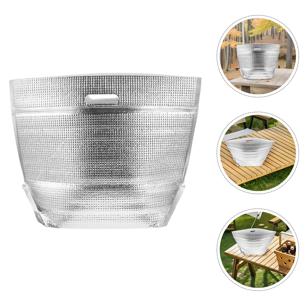 

4 PCS Portable Cooler Bag Grocery Food Warmer Catering Insulated