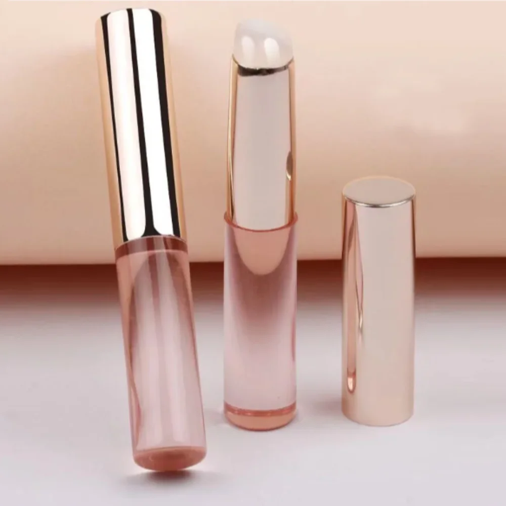

Round Head Silicone Lip Brush with Cover No Broken Upgrade Angled Concealer Brush Lipstick Brush Soft Lipstick Makeup Brushes