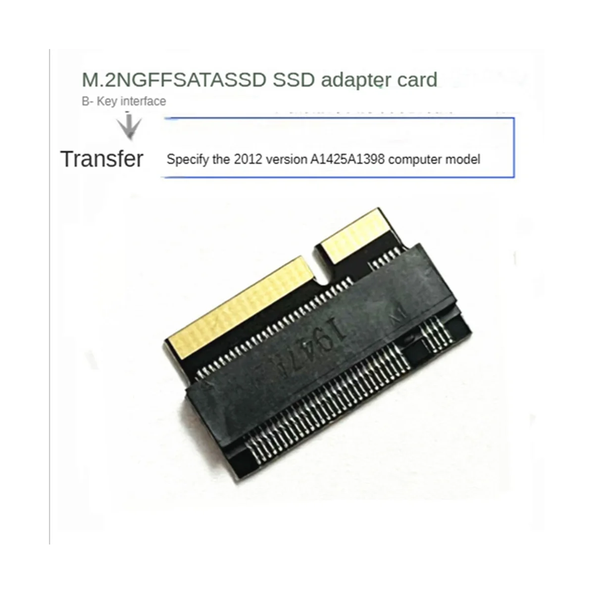 Carte adaptateur pour Apple MacPlePro, transfert de disque dur, version 2012, M.2 Ngff, A1425, A1398, 2 pièces