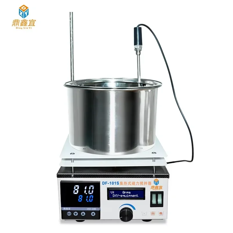Stainless Steel Heat Collecting Magnetic Stirrer Lab Heat-Gathering Magnetic Stirrer Water Bath Oil Bath Thermostat Heating