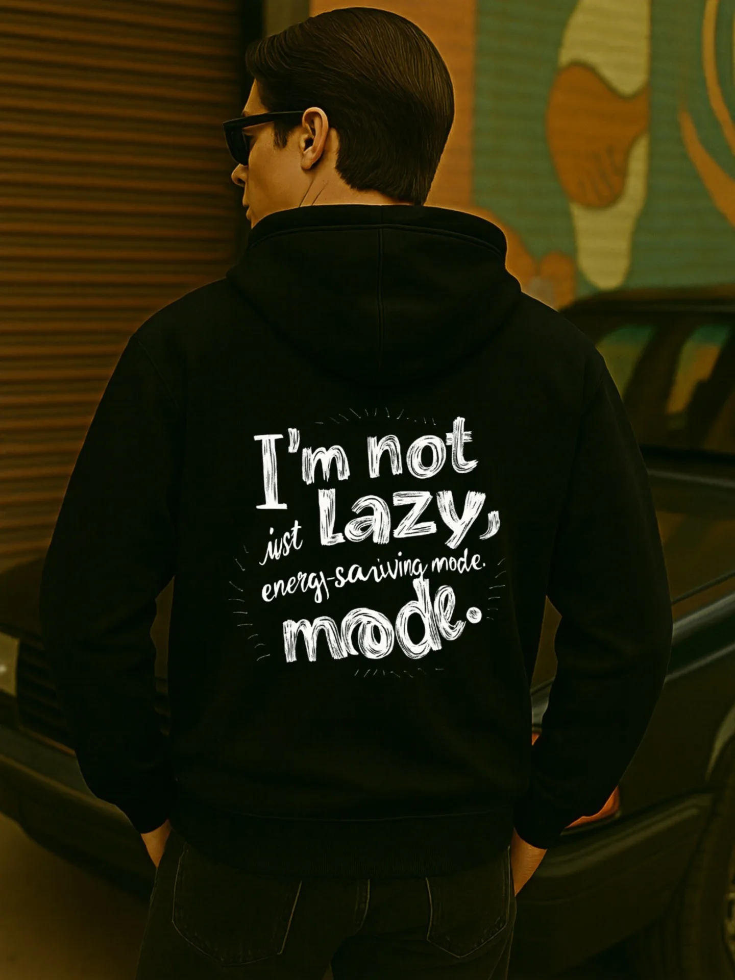 هوديي جرافيك للرجال، تمرين - طباعة محفزة، نمط كاجوال، مبطن بالصوف، للارتداء اليومي، للشباب #2