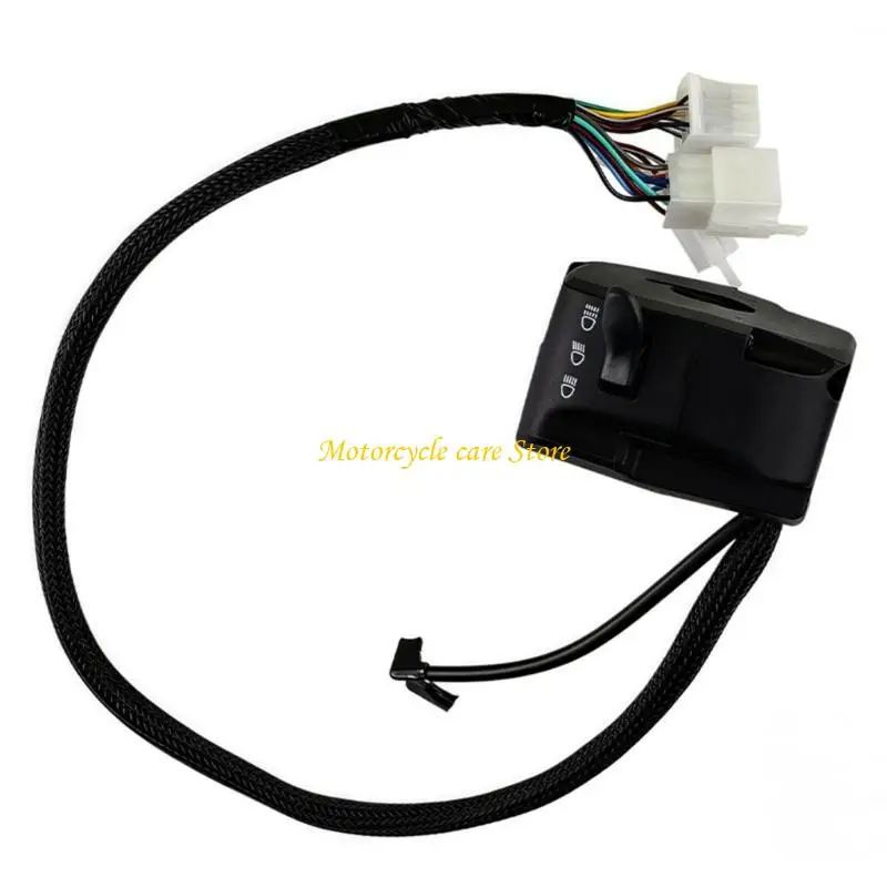 Universal Motorcycle Handlebar Control Control Multi Function Interface Plastic Metal Design For Custom Bike Modifications