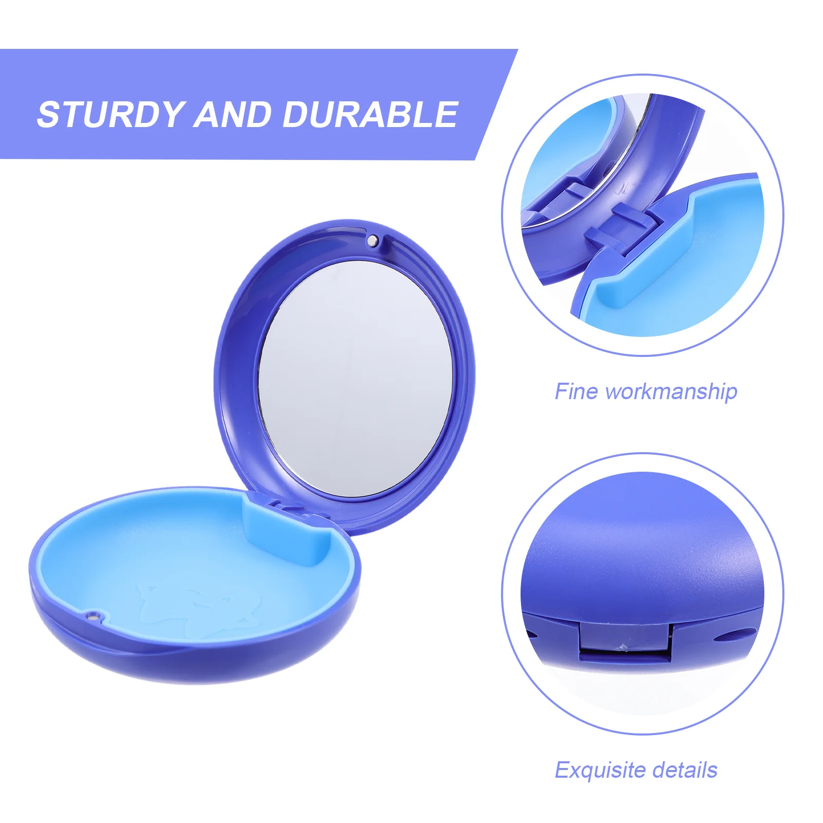 Orthodontic Retainer Box Compact False Tooth Container Secure Fit for Retainer Mouthguard Travel Essential Denture Storage