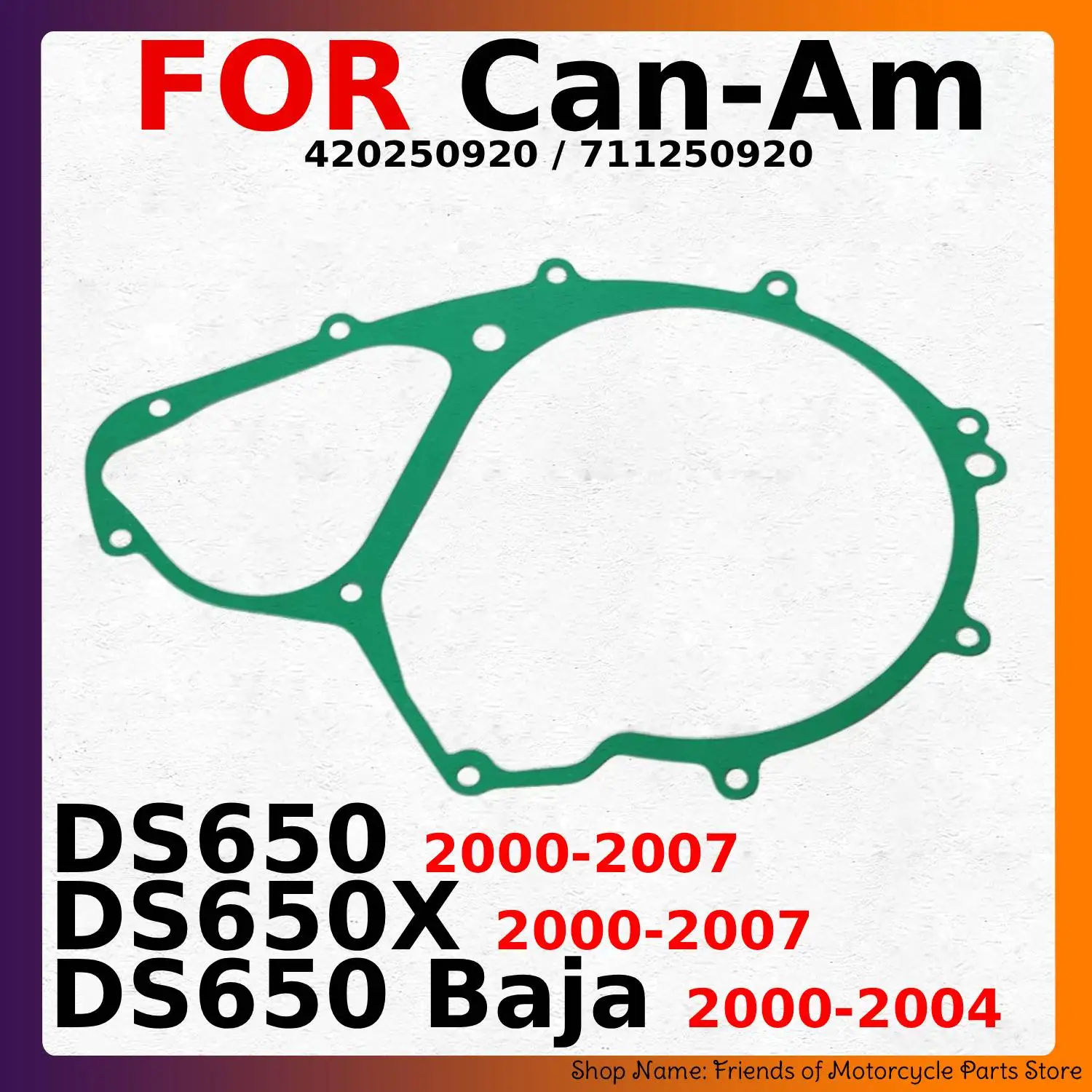 Oil Proof Sealing Gasket For Can-Am DS650 DS650 Baja DS650X 2000-2007 Years Quad ATV Generator Side Cover Gasket OEM 711250920