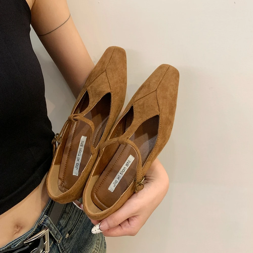 

2026 Brand Designer Leopard Print Flats Shoes Woman Pointed Toe Shallow Mary Jane Soft Ballet British Style Loafers Casual Mujer