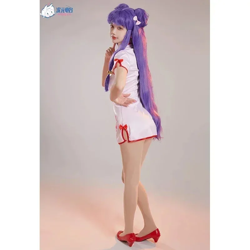 New Anime Ranma ½ Shampoo Cosplay Costume Cheongsam  Apron Dress  Set Women 2025