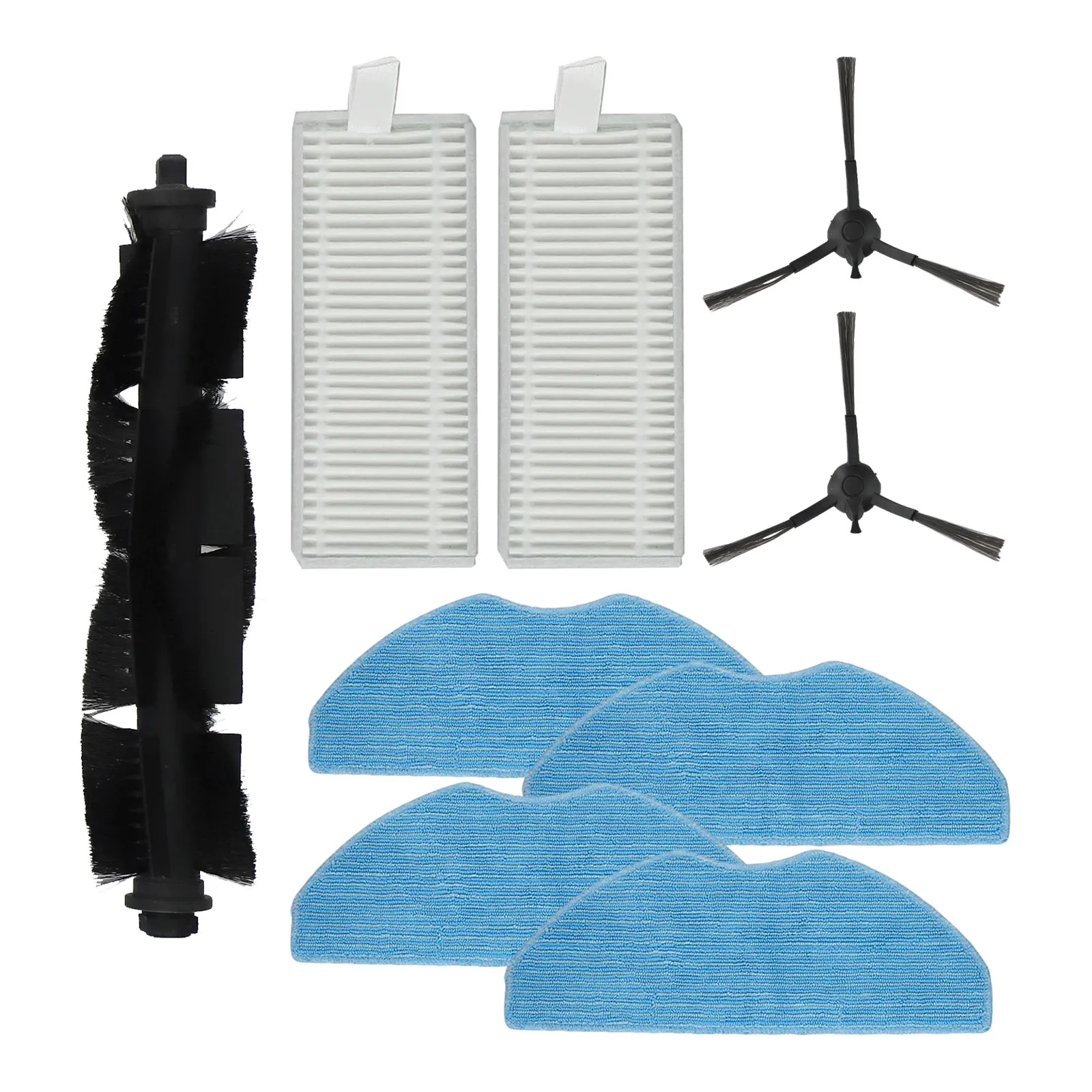 Comprehensive Cleaning Solution Main Brush Filters Mop Cloths and Side Brushes for Tapo RVA100 RV10 Plus Vacuum Cleaner