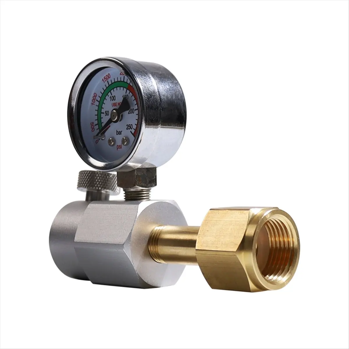 ABNH CO2 Refill Station Adapter for DUO Art Terra Quick Connect Cylinder From Carbon Dioxide Carbonator CGA320