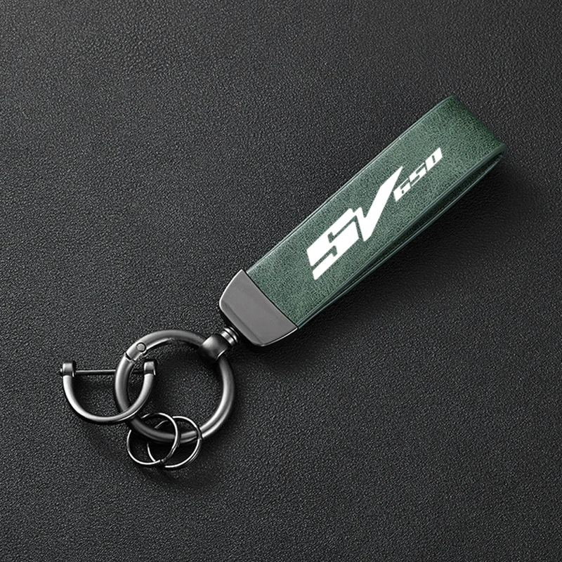 High-Grade Leather Motorcycle Keychain Holder Keyring For Suzuki SV650 X/S SV650S SV650x SV 650 1999-2025 Accessories - view 5