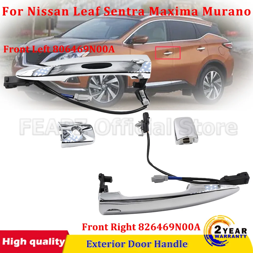 

For Nissan Leaf Sentra Maxima Murano 2009-2017 806469N00A 826469N00A Car Front Left Or Right Exterior Door Handle Auto Parts