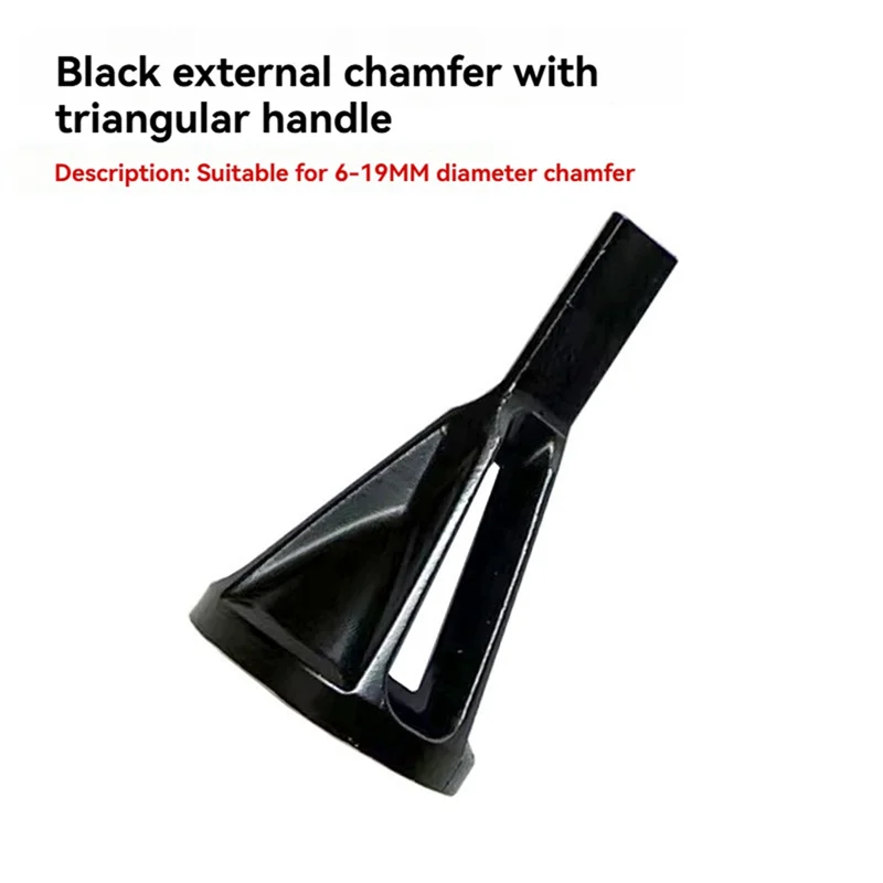 Mango Triangular de 3 piezas, longitud de 18Mm, excepto para herramienta de biselado de taladro de pulido de tornillo de rebaba, diámetro adecuado de 6-19Mm