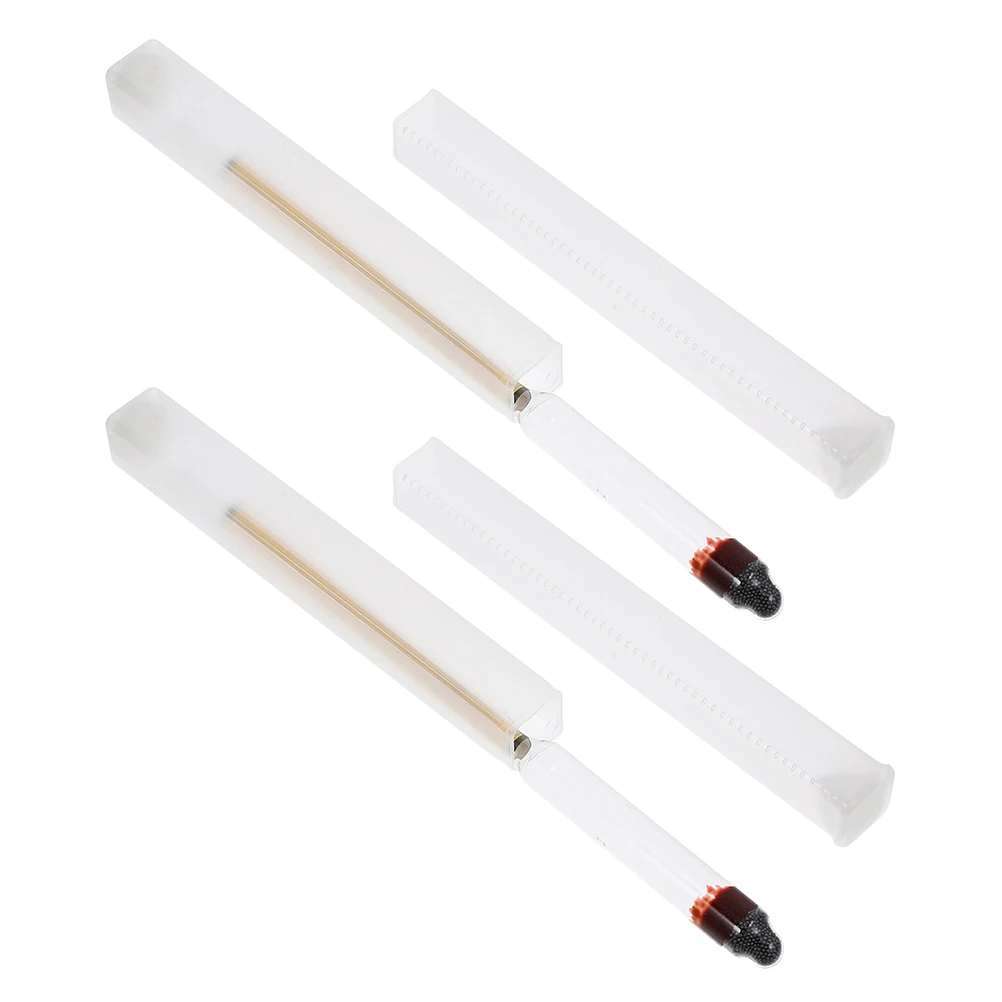 

2 Sets Alcohol Meter Glass Hydrometer for Spirits Measuring Specific Density Home Brewing Kits Tools Liquid
