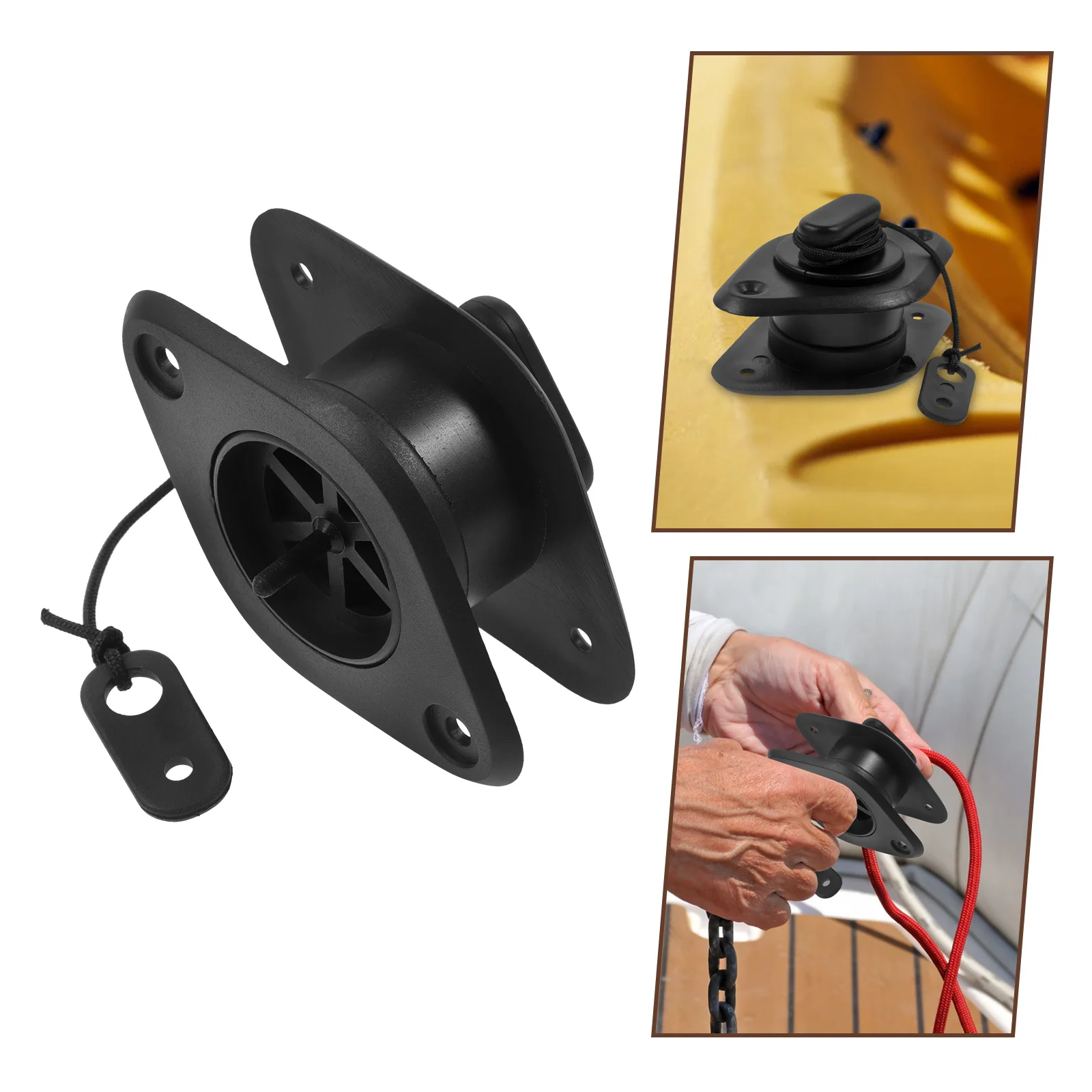 البلاستيك سكوبر التوصيل كاياك استنزاف ثقب سدادة مقاومة للماء سهلة التركيب التجديف ملحق قارب قابل للنفخ صمامات الهواء