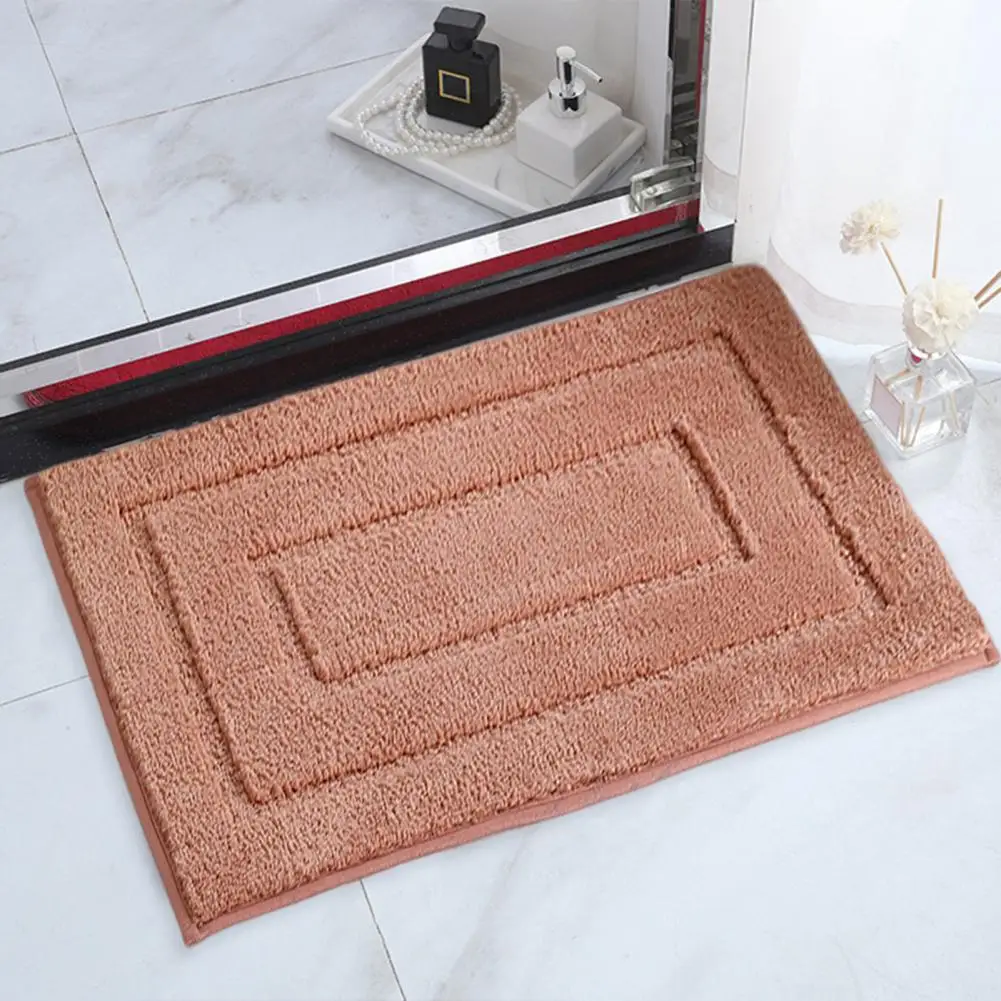 Thick Pile Rug Trp Rubber Backing Rug Anti-slip Water Absorption Doormat for Indoor Entryways Durable Foot Drying for Kitchen