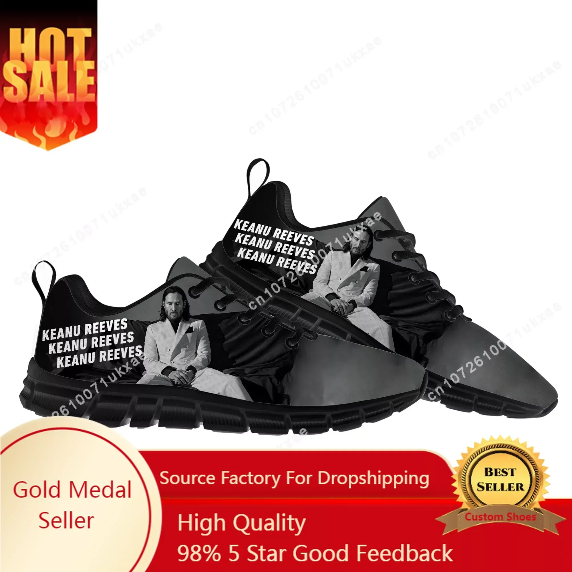 Keanu Reeves Sports Shoes Mens Womens Teenager  Sneakers High Quality Parent  Sneaker Customize Couple Shoe