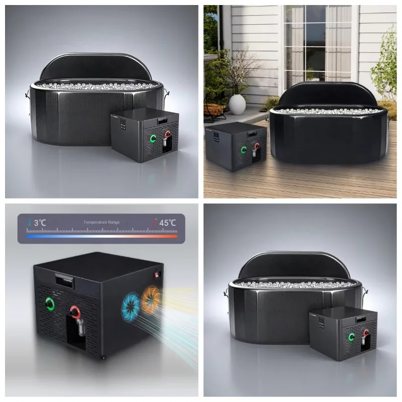 STLF High Quality Durable Ice Bath Machine Water Chiller Remote Control Cold Plunge Chiller Cooling Heating Equipment Engine Cor